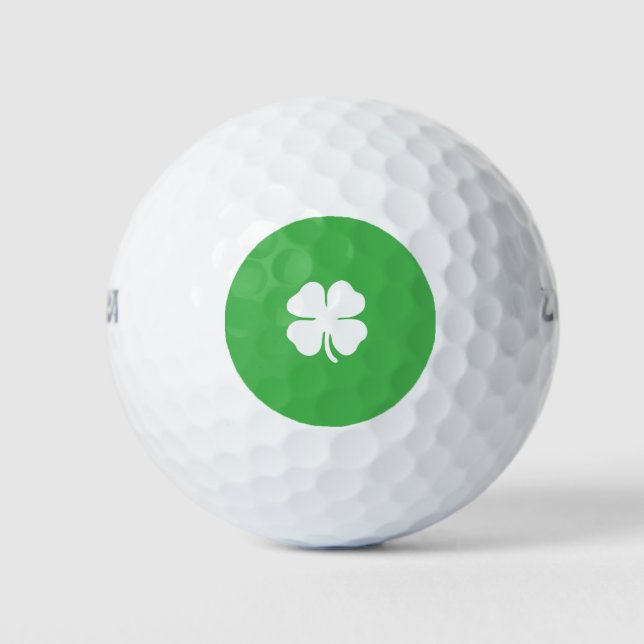 White Clover Leaf Golf Ball (Front)