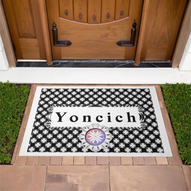 White Clover Ribbon by Kenneth Yoncich Doormat (Outdoor)