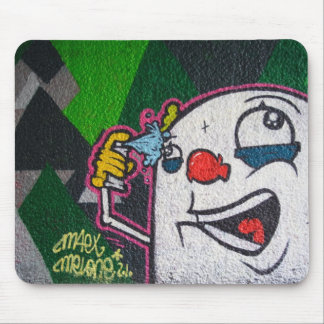White Clown Mouse Pad