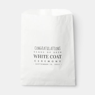 White Coat Ceremony Congratulations Class of 20XX Favor Bag