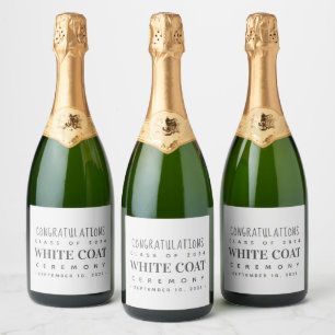 White Coat Ceremony Congratulations Class of 20XX  Sparkling Wine Label