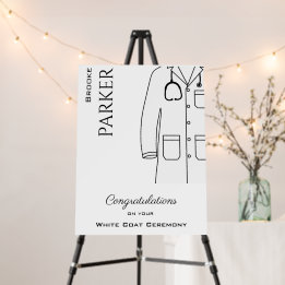 White Coat Ceremony Congratulations Foam Board