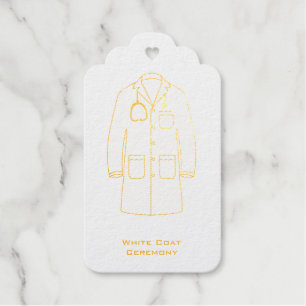 White Coat Ceremony Congratulations New Doctor Foil Gift Tags