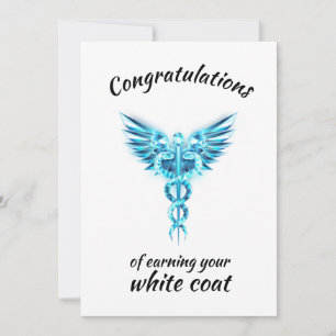 White Coat Ceremony Crystal Medical  Invitation