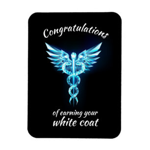 White Coat Ceremony Crystal Medical Magnet