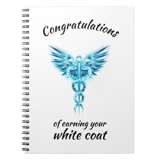 White Coat Ceremony Crystal Medical  Notebook (Front)