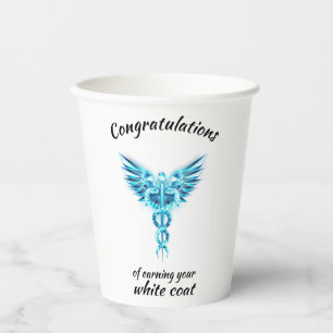 White Coat Ceremony Crystal Medical Paper Cups