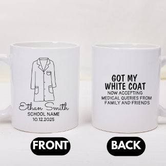 White Coat Ceremony Gifts, White Coat, Medical Coffee Mug