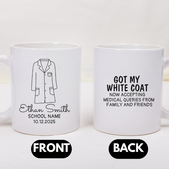 White Coat Ceremony Gifts, White Coat, Medical  Coffee Mug (Creator Uploaded)