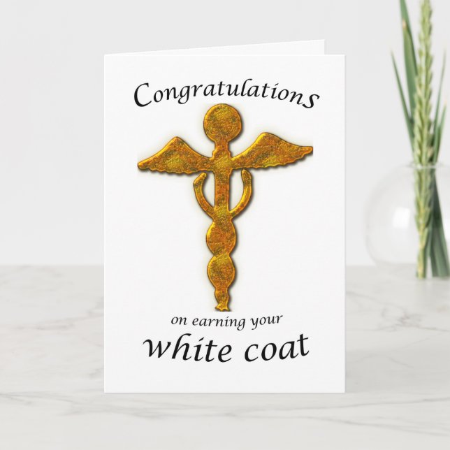 White Coat Ceremony Gold Medical Card (Front)