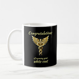 White Coat Ceremony Gold Medical  Coffee Mug