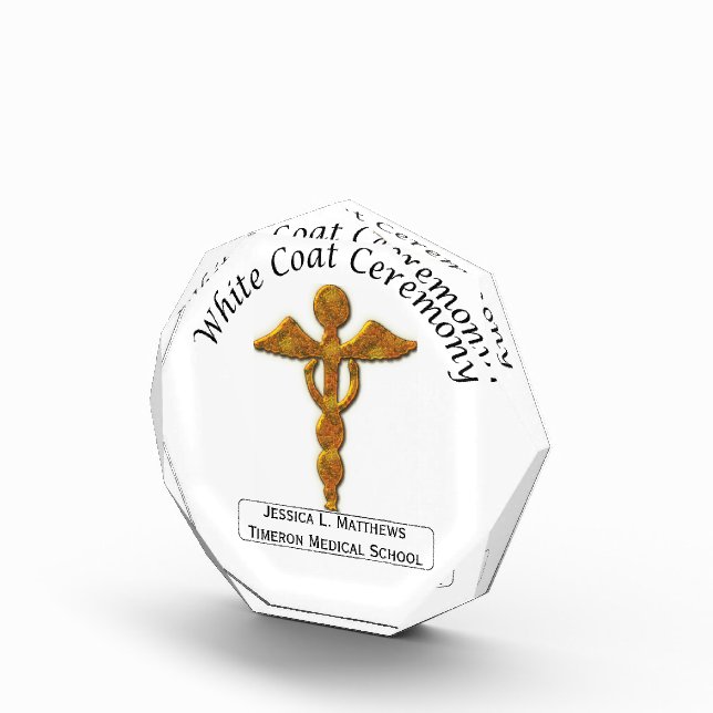 White Coat Ceremony Gold Medical, Round Gifts (Right)