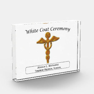 White Coat Ceremony Gold Medical, Round Gifts