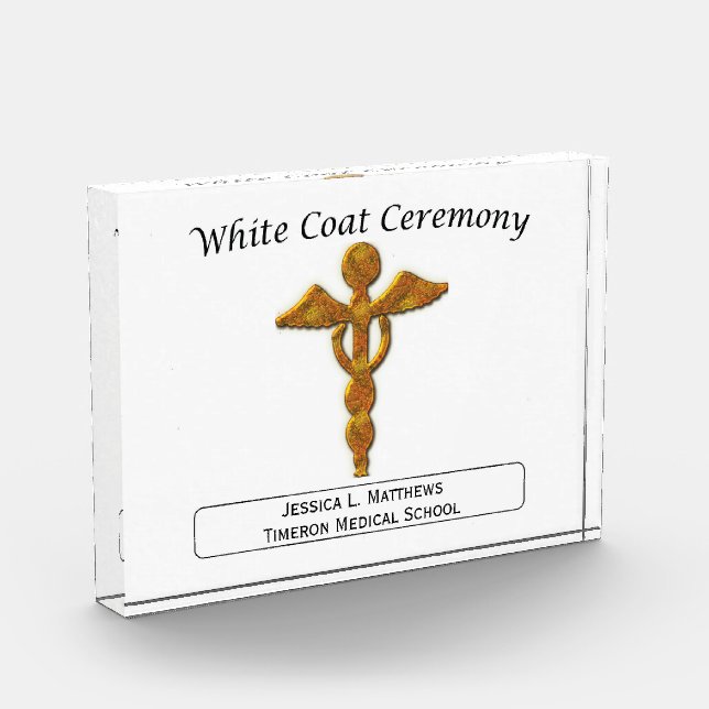 White Coat Ceremony Gold Medical, Round Gifts (Left)