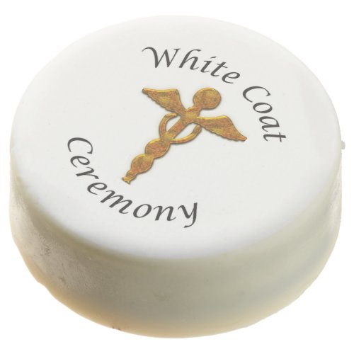 White Coat Ceremony Gold Medical Round Gifts Chocolate Covered Oreo