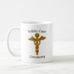 White Coat Ceremony Gold Medical Symbol Coffee Mug at Zazzle
