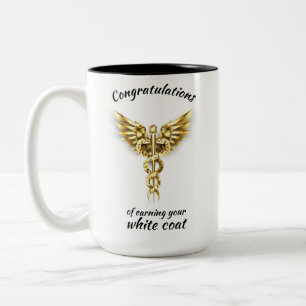White Coat Ceremony Gold Medical Two-Tone Coffee Mug
