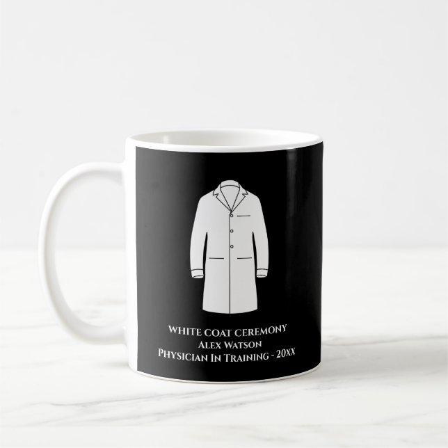 White Coat Ceremony Keepsake Physician Doctor Coffee Mug (Left)