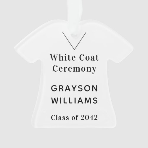 White Coat Ceremony Medical Ornament