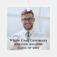 White Coat Ceremony Medical Photo Ornament