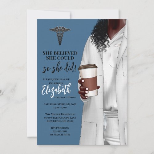 White Coat Medical School Graduation Invitation