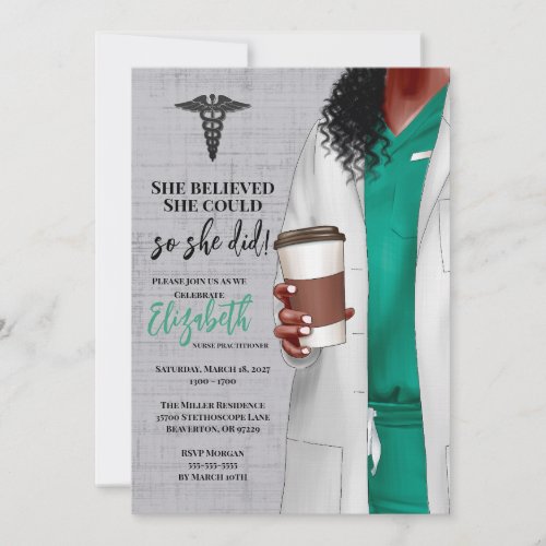 White Coat Medical School Graduation Invitation