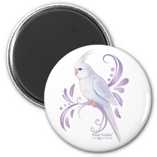 White Cockatiel Magnet