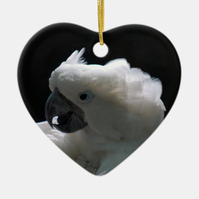 White Cockatoo Bird Ornaments (Front)