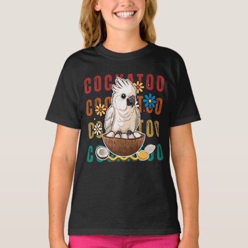 White cockatoo bird T_Shirt