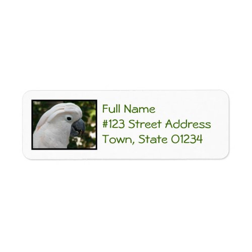 White Cockatoo Label