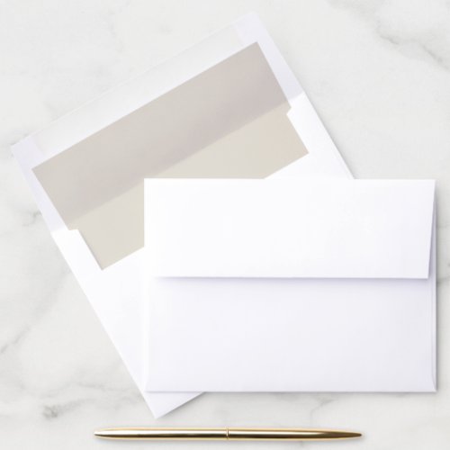 White Coffee Solid Color Envelope Liner