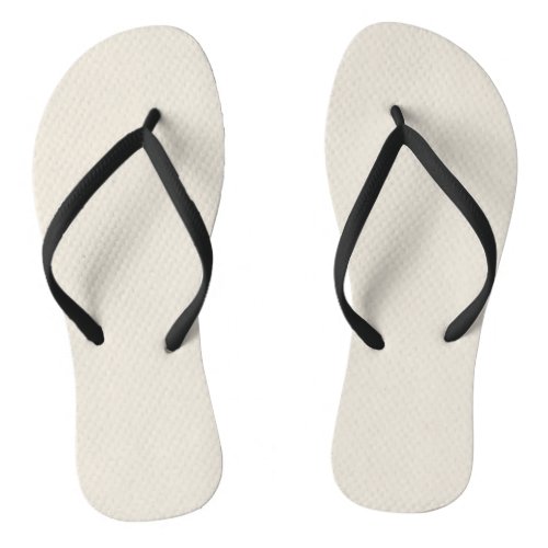 White Coffee Solid Color Flip Flops