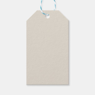 White Coffee Solid Color Gift Tags