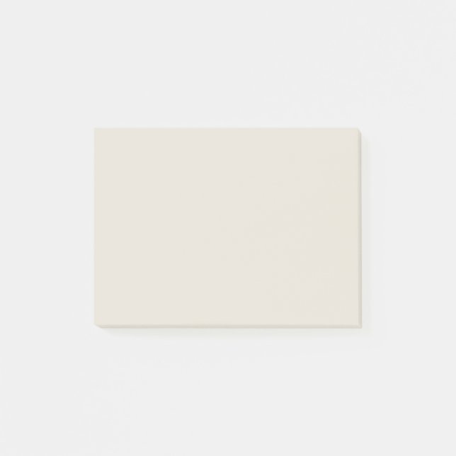 White Coffee Solid Color Post-it Notes (Front)