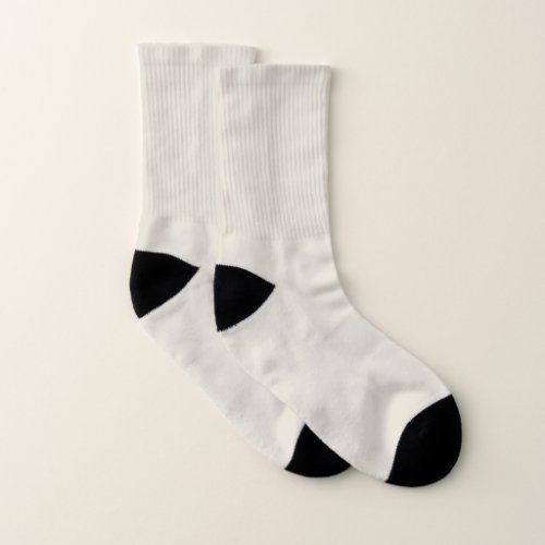 White Coffee Solid Color Socks