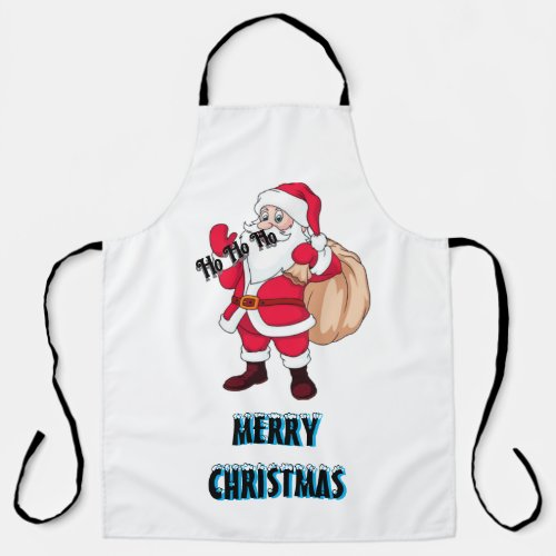  White color  Christmas special kitchen apron