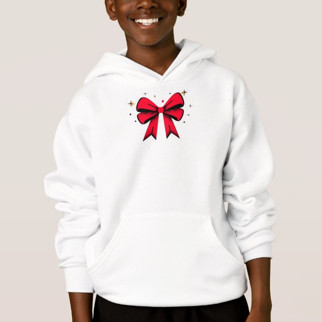White color Christmas sweatshirt hoodie (Front)