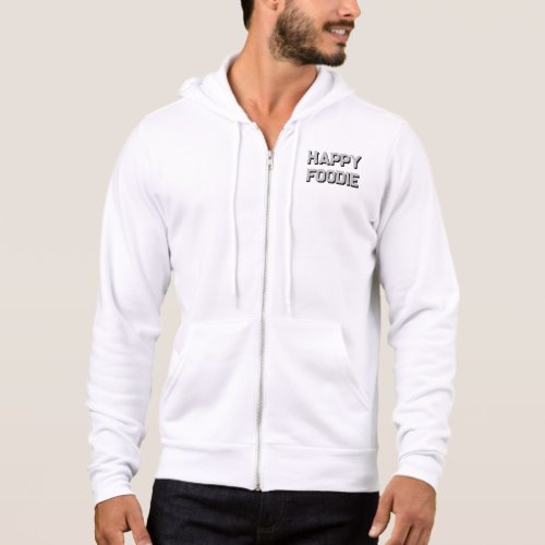 White color fullzipp sweatshirt for men and women