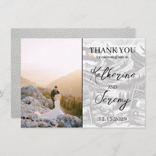 White Colorado Passport Thank You Card