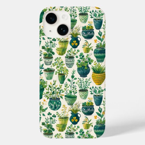 White colorful st patricks day seamless pattern Case_Mate iPhone 14 case