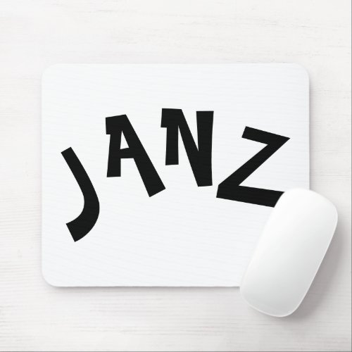 White Colors of the Rainbow by Janz Mouse Pad