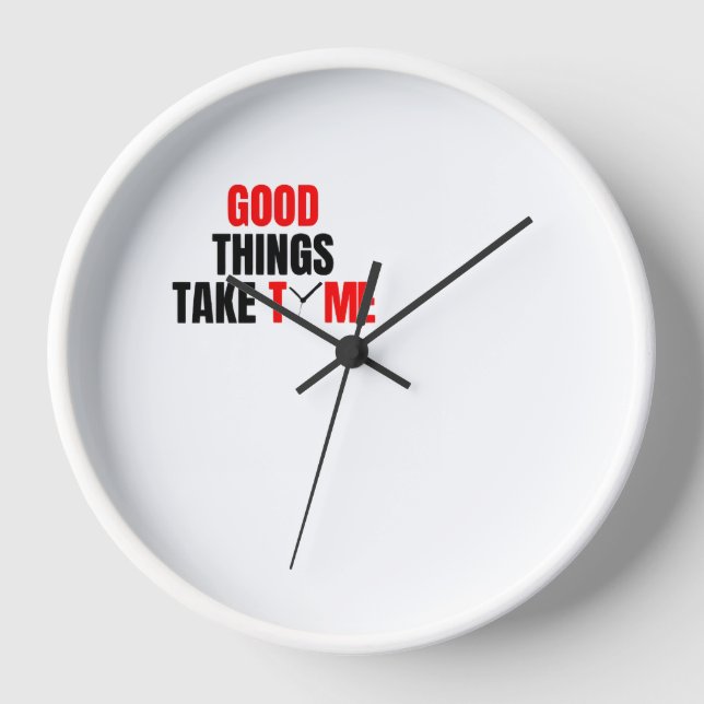 White Colour Wall Clock (Front)