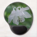 White Columbine Gel Mouse Pad