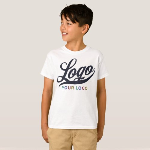 White Company Logo Swag Business Kids Boys T_Shirt