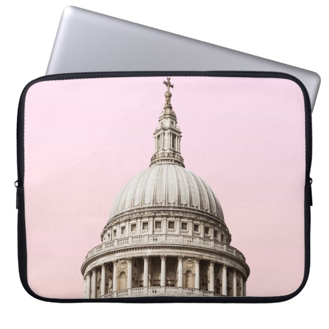 WHITE CONCRETE BUILDING UNDER CLOUDS LAPTOP SLEEVE (Front)