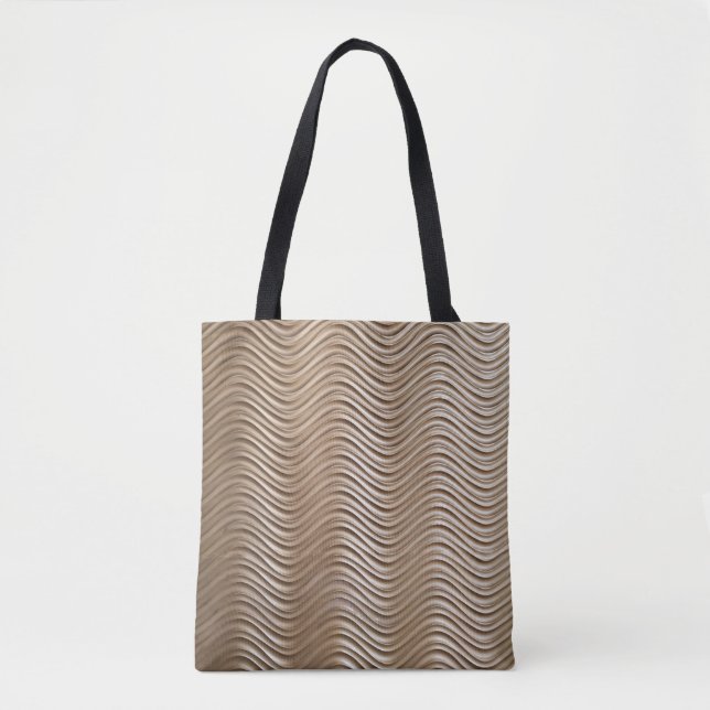 White concrete high-rise building tote bag (Front)