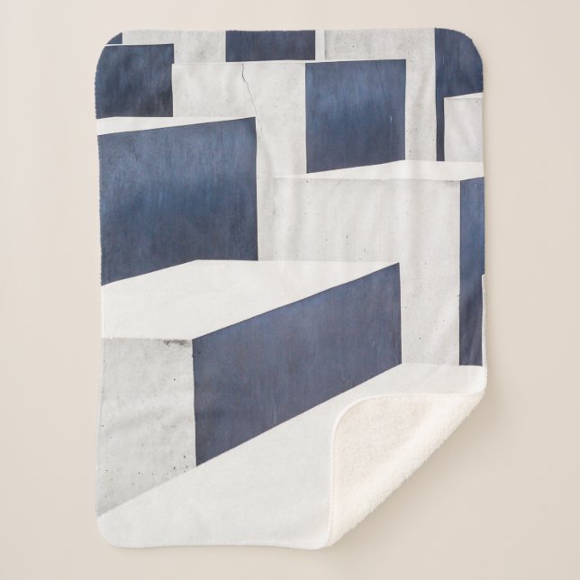 White concrete pavements sherpa blanket (Front)