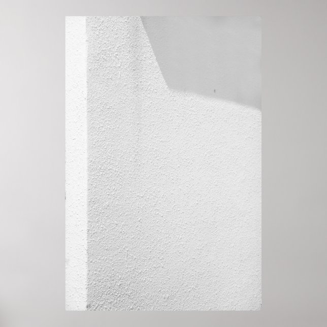White concrete wall poster (Front)