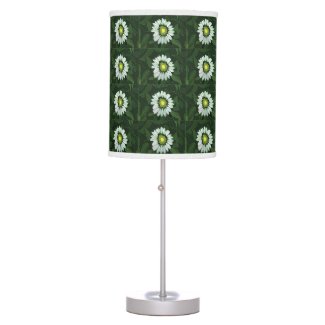 White Coneflower Floral Pattern