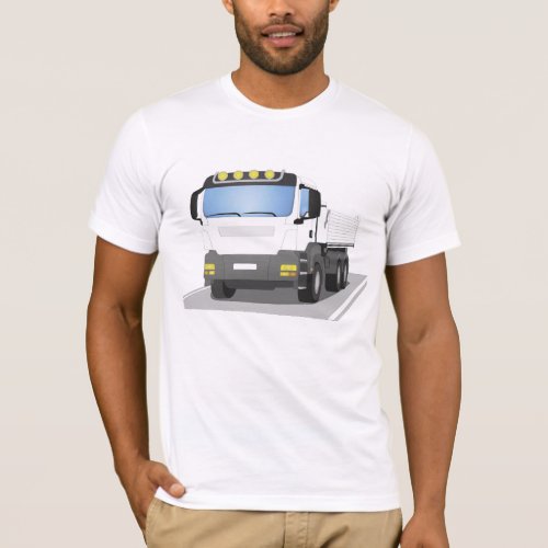 white construction trucks T_Shirt